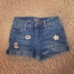 Girls Justice denim shorts